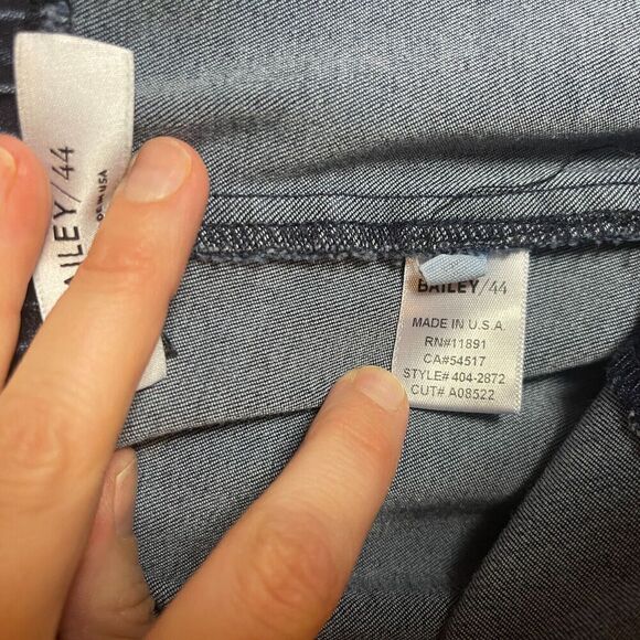 Bailey44 Khyber Pass Jeans Womens Small S Blue Slit Flare Raw Hem Pull‎ On Pants - Picture 11 of 13